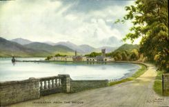 VINTAGE POSTCARD Inveraray From The Bridge