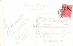 VINTAGE POSTCARD Devils Dyke near Brighton View off South Downs showing the pretty Sussex village off Poynings