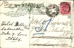 Castillo de Saltwood de la POSTAL de la VENDIMIA