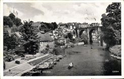 VINTAGE POSTCARD Knaresborough from High Bridge