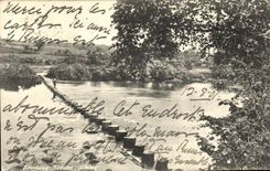 VINTAGE POSTCARD Stepping Stones Ilkley