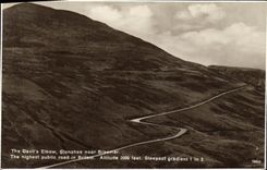 VINTAGE POSTCARD The Devil S Elbow Glenshee near Braemar