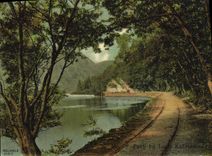 VINTAGE POSTCARD Path by Loch Katrine