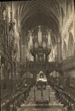 VINTAGE POSTCARD The Choir Looking West Exeter Cathedral