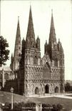 VINTAGE POSTCARD Lichfield Cathedral From SW