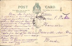 POSTAL Aberystwyth de la VENDIMIA de la constitucion de la colina
