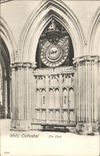 VINTAGE POSTCARD Wells Cathedral The Clock