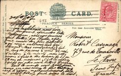 POSTAL Statford uno Avon de la VENDIMIA del monumento