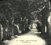 CPA Jersey Allee de Vinchelez 