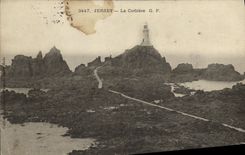 CPA Jersey La Corbiere Phare