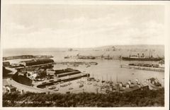 CPA Jersey St Helier s harbour Bateaux