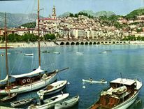 CPM Menton La Vielie Ville et le Pont