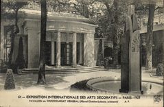 CPA Exposition Internationale Des Arts Decoratifs Paris 1925 pavillon du Commissariat General 