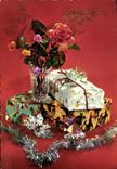 CPM Fantaisie Fleurs Cadeaux 