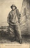 CPA Pecheur Des Cotes Normandes Peche Normandie Metier