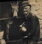 CPA Normandie Pittoresque Vouloux Tranquiy d aveu Ane Folklore Paysan