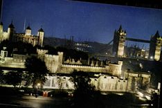 CPM London by night Tower of London and tower bridge 
