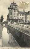 VINTAGE POSTCARD Surroundings of Tours the castle of Villandry and its pits