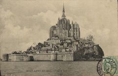 CPA Mont St Michel Cote de l Est
