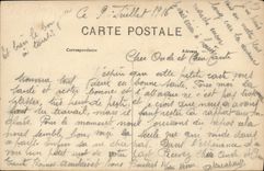 VINTAGE POSTCARD Lamothe in Santerre L Church