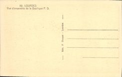 CPA Lourdets Vue d Ensemble de la Basilique