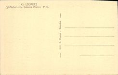 VINTAGE POSTCARD Heavy St Michel and Breton Cavaire