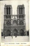 VINTAGE POSTCARD Paris Church Notre Dame Collection Small Newspaper
