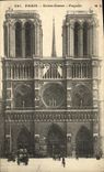 CPA Paris Eglise Notre Dame La Facade