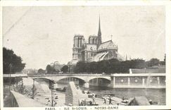 CPA Paris Eglise Notre Dame Ile St Louis