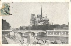CPA Paris Eglise Notre Dame Ile St Louis