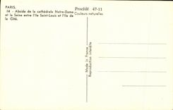 CPA Paris Eglise Notre Dame Facade de la Cathedrale
