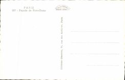 CPA Paris Eglise Notre Dame Facade de la Cathedrale