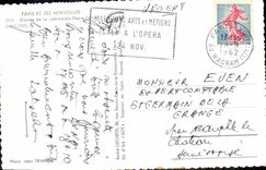 VINTAGE POSTCARD Paris Church Notre Dame Cathedral