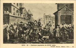 VINTAGE POSTCARD Popular Costumes Of the 18th Folklore