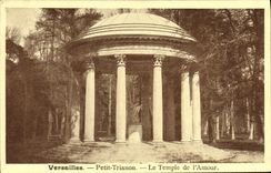 POSTAL Versalles pequeno Trianon de la VENDIMIA el templo de L amor
