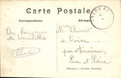 CPA Versailles Panorama Chateau