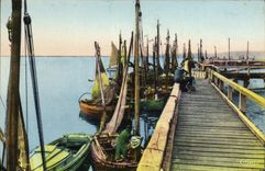 VINTAGE POSTCARD Wearing of sin Boats R of Louis