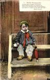 VINTAGE POSTCARD Our Normandy Child Folklore