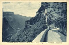 VINTAGE POSTCARD Dauphine Circuit of Vercors de Goule de Noire has Pont in Royans the Falls of Bourne