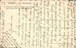 CPA Paris Le Palais de Justice et le pont au change