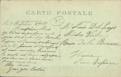 VINTAGE POSTCARD Paris View towards the Mountain co  Genevieve