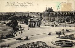 CPA Paris Panorama des Tuileries et l Arc de Triomphe du Carrousel