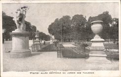 CPA Paris Allee Centrale du Jardin des Tuileries