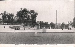 VINTAGE POSTCARD Paris Tileries the Terrace of L Orangery