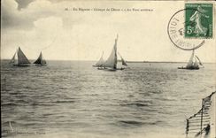 CPA En Regates Groupe de Cotres Au vent arriere