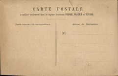 VINTAGE POSTCARD Paris Eiffel Tower Barge