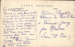 VINTAGE POSTCARD Paris Gardens of Trocadero the Bridge D lena and the Eiffel Tower