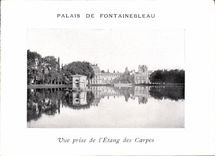 CPA Palais de Fontainebleau Vue prise de l Etang des Carpes