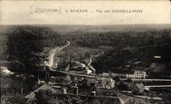 CPA Avallon Vue sue Cousin Le Pont