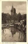VINTAGE POSTCARD Basel Botanischer Garten U Spalentor